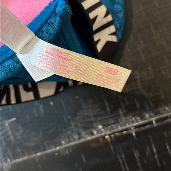 PINK Victoria's Secret Teal and Plum Bra Bundle 36B Set of 2 Push Up - Picture 5 of 6